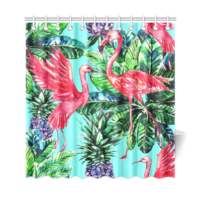 Interestprint Tropical Deep Ocean Coral Home Decor Underwater Sea Turtle Polyester Fabric Shower Curtain Bathroom Sets With Hooks