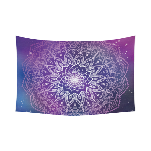 Interestprint Tribal Hippie Buddhist Henna Purple Mandala Tapestry
