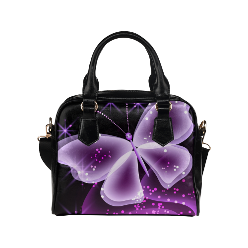 purple butterfly purse