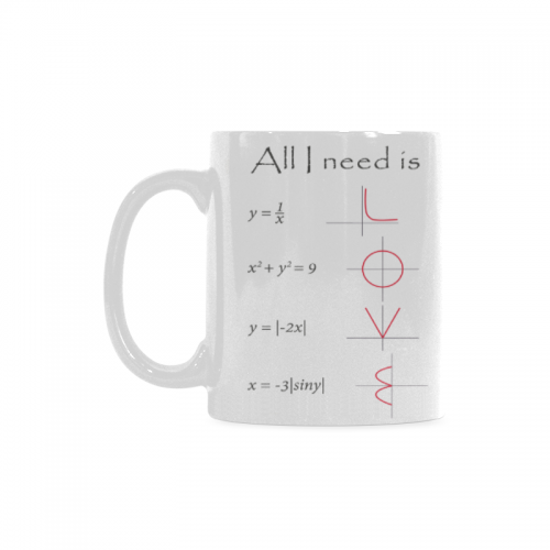 Interestprint 11 Ounce White Ceramic Math Engineer Mug All You I Need Is Love Funny Travel Coffee Mug Cup With Quotes Sayings Unique Christmas Birthday Gifts For Men Women Mom Dad Him