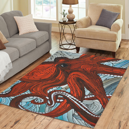 InterestPrint Sweet Home Stores Collection Custom Abstract luxury ornate sparkle multicolor bright Area Rug 5'3''x4' Indoor Soft Carpet